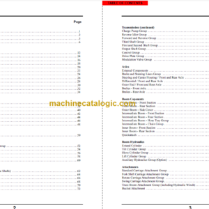 Manitou MT 8044XT Parts Manual