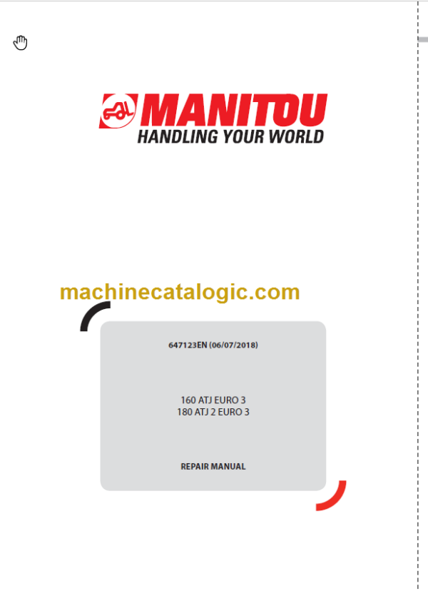 Manitou 180 ATJ 2 EURO 3 Repair Manual