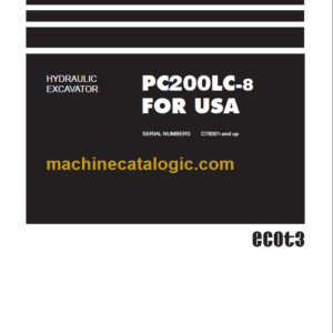 Komatsu PC200LC-8 FOR USA Hydraulic Excavator Parts Book