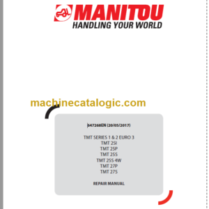 Manitou TMT 25P REPAIR MANUAL