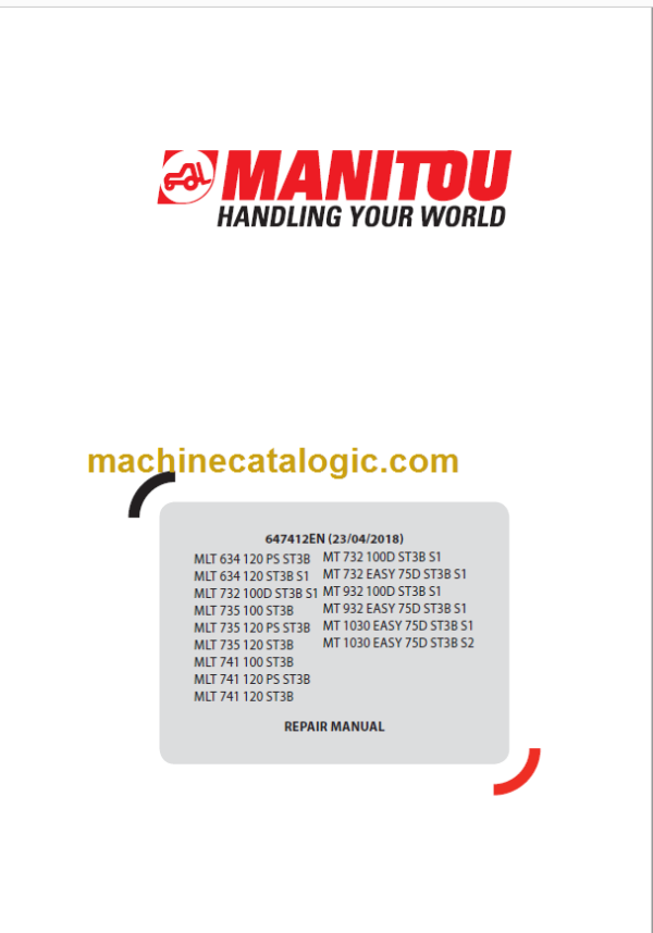 Manitou MT 732 ST3B Repair Manual