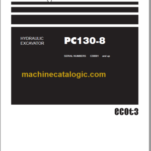 Komatsu PC130-8 Hydraulic Excavator Parts Book