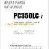 Komatsu PC350LC-7 Spare Parts Catalogue