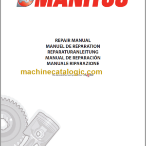 Manitou MT 1033 HLT Série 2-E2 Repair Manual