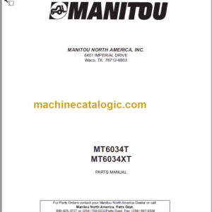 Manitou MT 6034XT Parts Manual