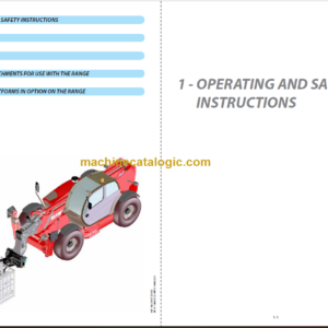 Manitou MT-X 1840 A E3 OPERATOR’S MANUAL