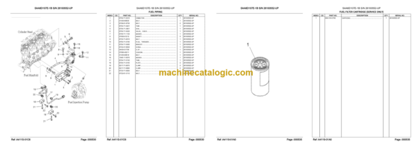 Komatsu PC200F-8 Hydraulic Excavator Parts Catalog