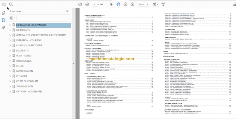 Manitou MT 420 H TSS 57K ST5 S1 Parts Catalogue