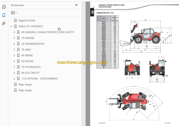 Manitou MT 732 ST3B Repair Manual