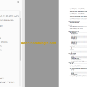 Komatsu PC130-8 Hydraulic Excavator Parts Book