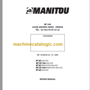 Manitou MT 523 SB-E2 Repair Manual