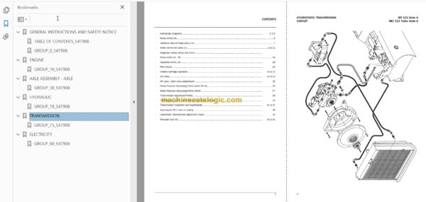 Manitou MT 523 SB-E2 Repair Manual