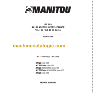 Manitou MT 620 S B-E2 Repair Manual