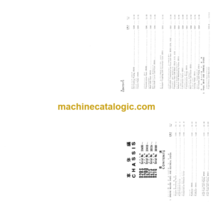 Komatsu D20S Q-3 D21S Q-3 Hydraulic Excavator Parts Book