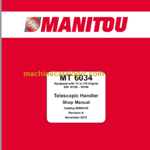 Manitou MT 6034 Shop Manual