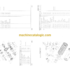 Komatsu D20S Q-3 D21S Q-3 Hydraulic Excavator Parts Book
