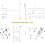 Komatsu D20S Q-3 D21S Q-3 Hydraulic Excavator Parts Book