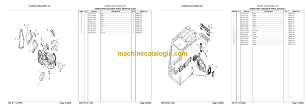 Komatsu PC200F-8 Hydraulic Excavator Parts Catalog