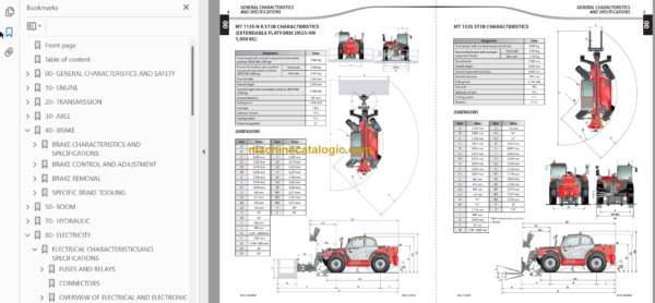 Manitou MT 1135-H ST3B Repair Manual