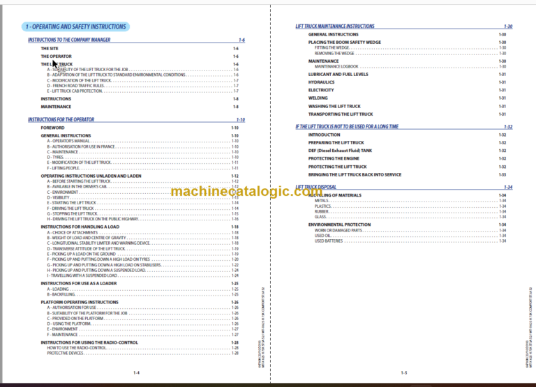 Manitou MT-X 625 H 75K ST3A S2 OPERATOR'S MANUAL