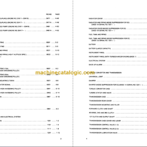 Komatsu D63E-1 D63E-1A Parts Book