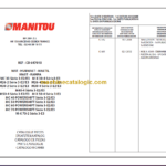 MANITOU SERIE MC MX POWERSHIFT PARTS MANUAL
