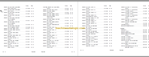 Komatsu PC200-8N1 Engine Parts Book