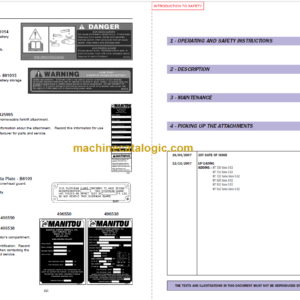 Manitou MT 928 SC-E2 OPERATOR’S MANUAL