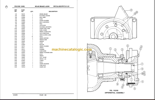 Komatsu 325M Parts Manaul