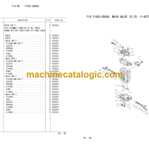 Komatsu PC200EL-6K PC200EN-6K Hydraulic Excavator Parts Book K34001 And Up