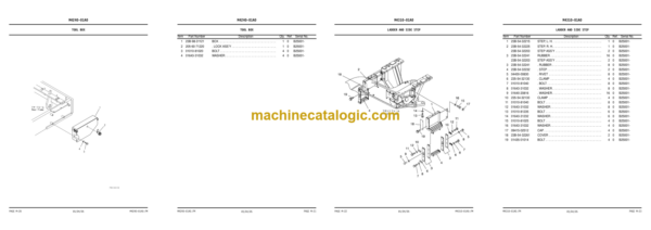 Komatsu GD655-3C GALEO Motor Grader Parts Catalog