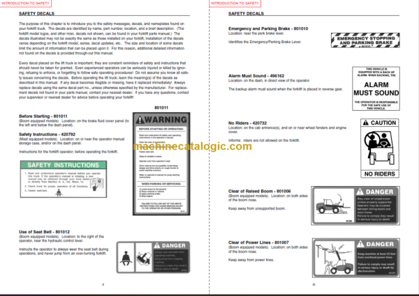 Manitou MT 1030 S S3-E2 OPERATOR'S MANUAL