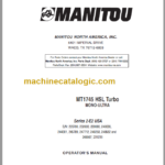 Manitou MT 1745 HSL E2 USA OPERATOR'S MANUAL