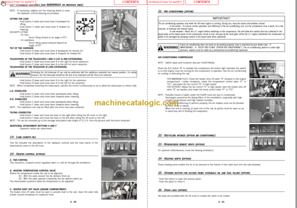 Manitou MT 1745 HSL E2 USA OPERATOR'S MANUAL