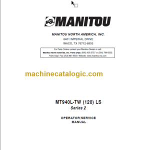 Manitou MT 940L-TW LS Series 2 Service Manual