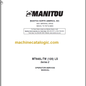 Manitou MT 940L-TW LS Series 2 Service Manual