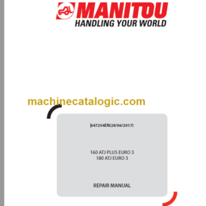 Manitou 180 ATJ EURO 3 REPAIR MANUAL