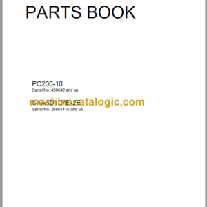 Komatsu PC200-10 Parts Book