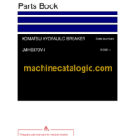 Komatsu JMHB370V-1 Hydraulic Breaker Parts Book