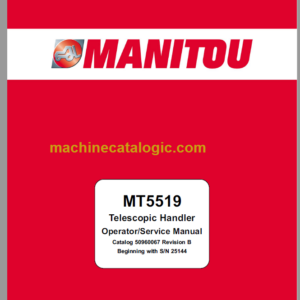 Manitou MT 5519 Operator Service Manual