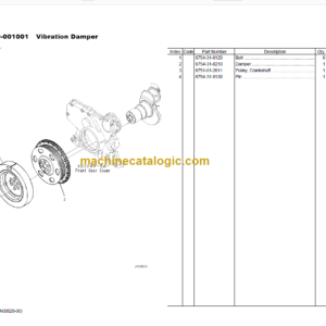 Komatsu PC200-10 Parts Book