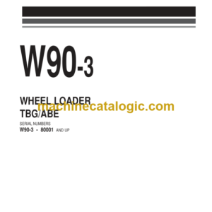 Komatsu W90-3 Wheel Loader Parts Book