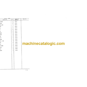 Komatsu GD615A-1 Motor Grader Parts Book