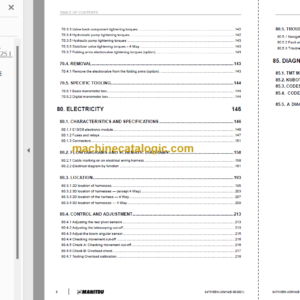 Manitou TMT 25SK TMT27 Repair Manual 647915EN