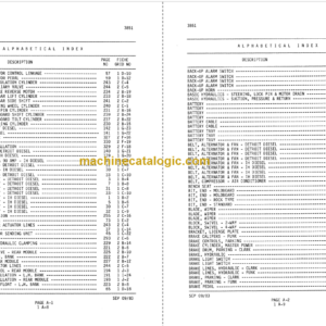 Komatsu A500 Motor Grader Parts Book