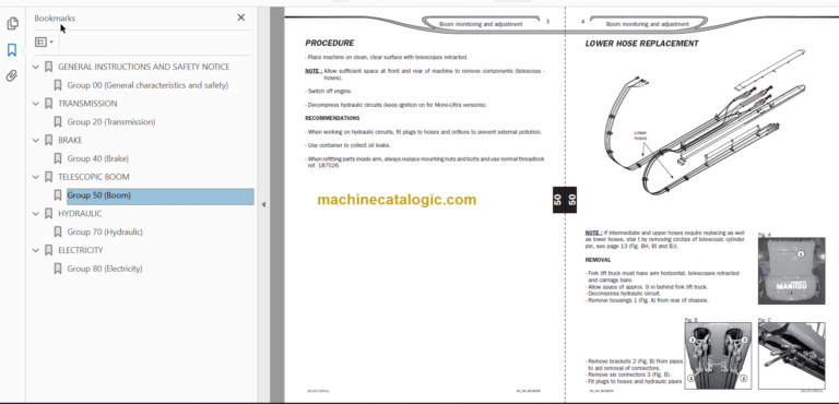 Manitou MT-X 1235ST 1440SLT 1740SLT Repair Manual
