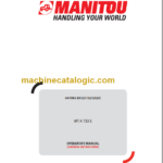 Manitou MT-X 733 S OPERATOR'S MANUAL