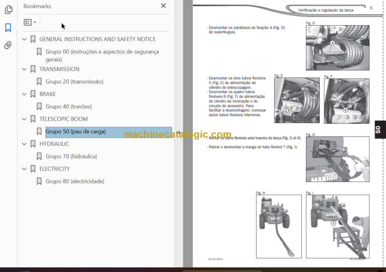 Manitou MT-X 1235 S T S3-E3 Repair Manual PO