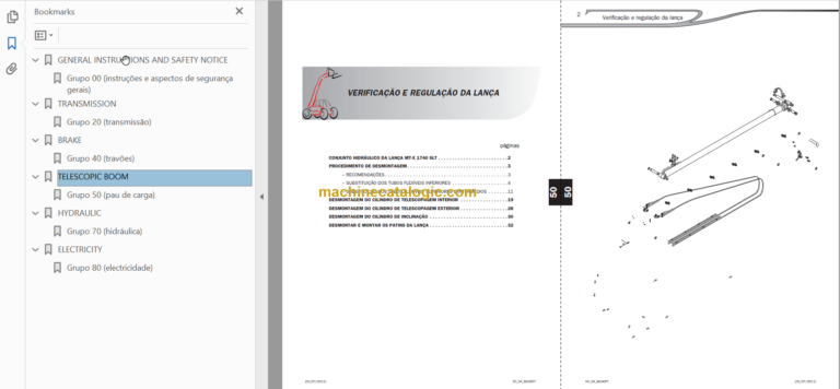 Manitou MT-X 1440 SL T S4-E3 Repair Manual PO