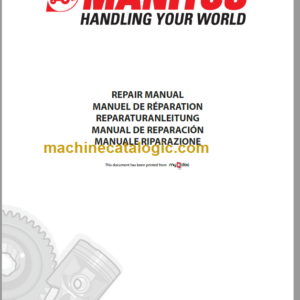 Manitou MT-X 1740 SL T S3 -E3 Repair Manual PO